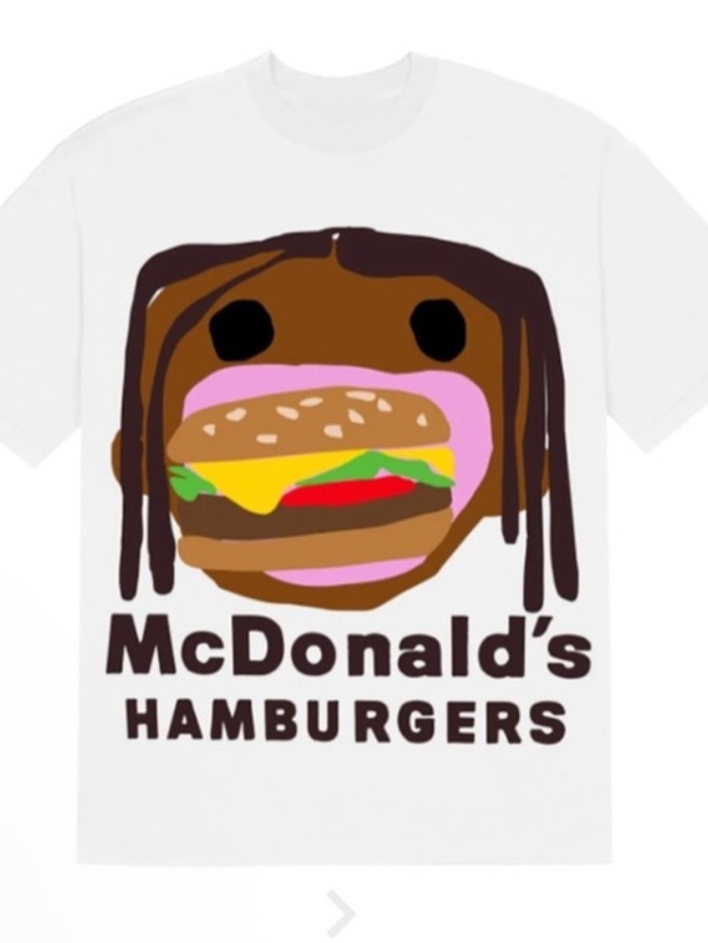 Travis Scott McDonalds White Tshirt Tee Medium M
